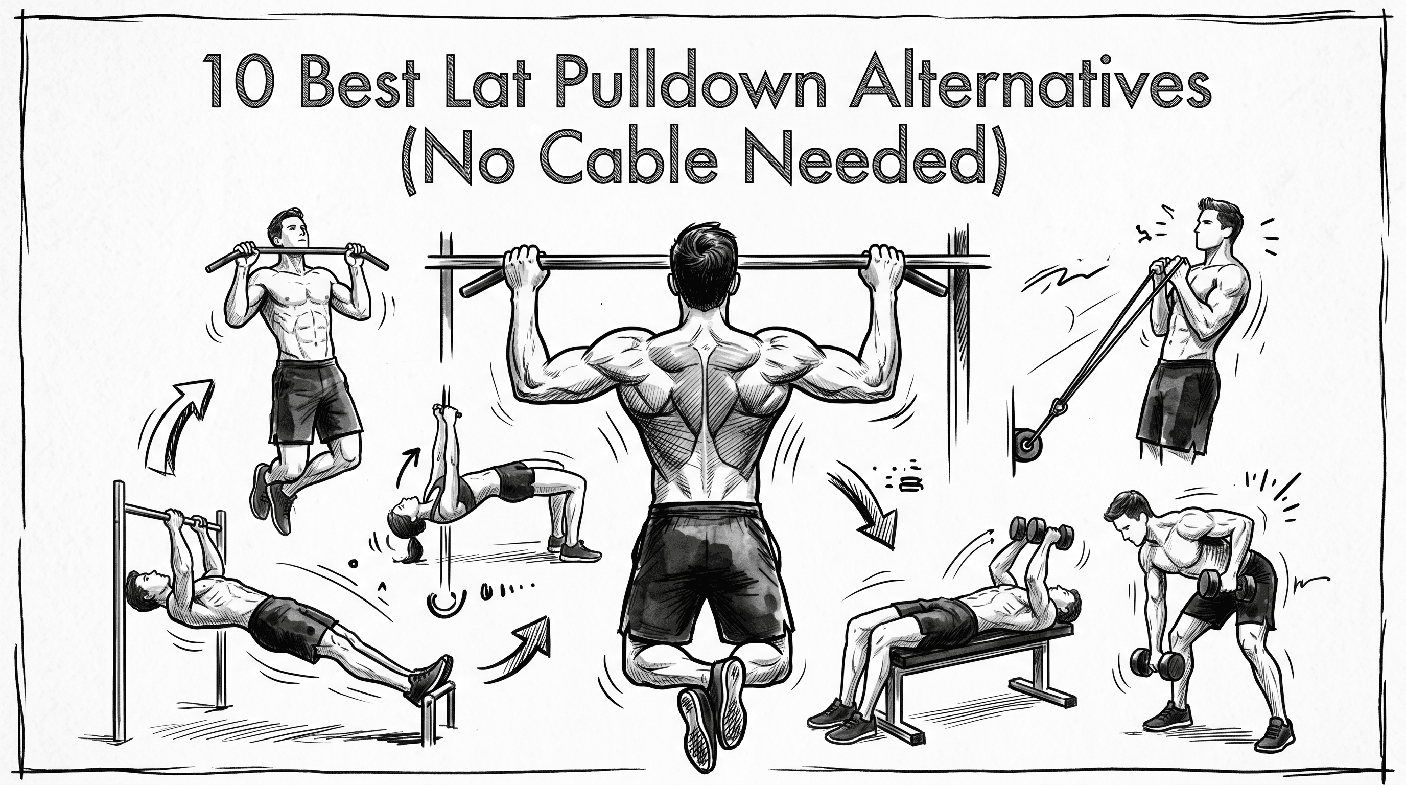 10 Best Lat Pulldown Alternatives (No Cable Needed)