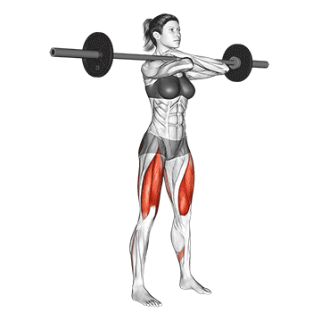 Barbell Front Squat demonstration