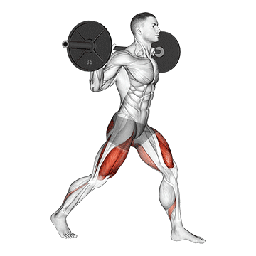 Barbell Split Squat demonstration