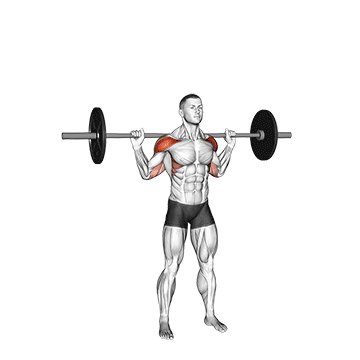 Behind the Back Barbell Overhead Press demonstration