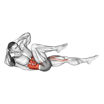 Bicycle Crunch demonstration