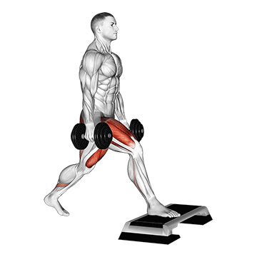 Dumbbell Front Elevated Split Squat demonstration