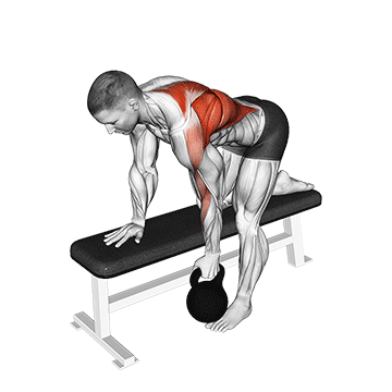 Single Arm Kettlebell Row demonstration