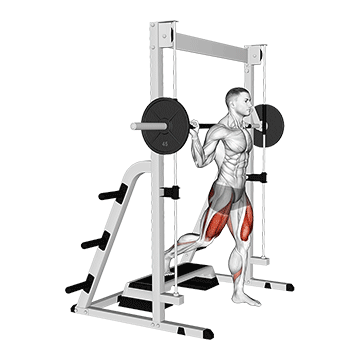 Smith Machine Rear Elevated Split Squat demonstration