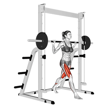 Smith Machine Split Squat demonstration