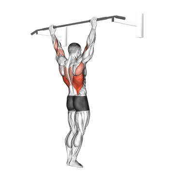 Wide Grip Pull Up demonstration