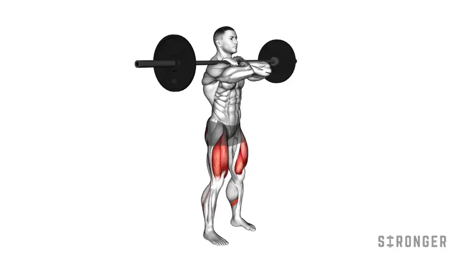Barbell Front Squat demonstration