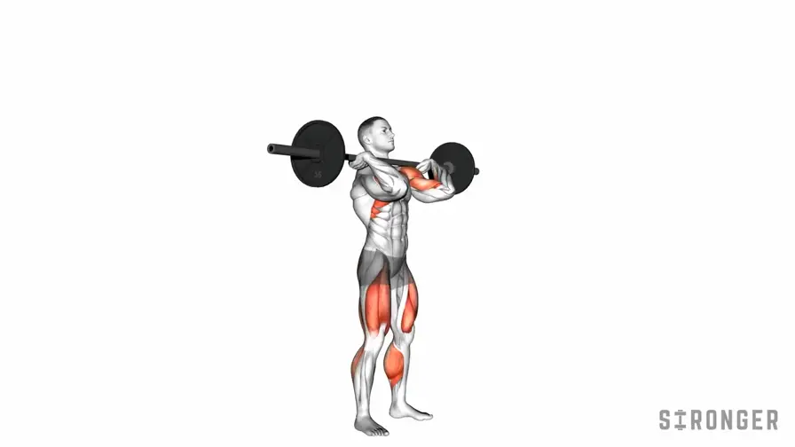 Barbell Push Press demonstration