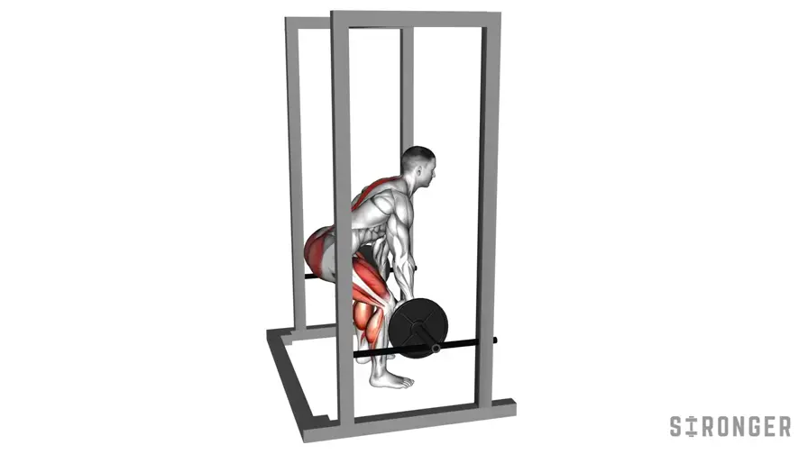 Barbell Rack Pull demonstration