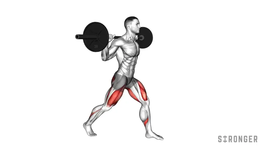Barbell Split Squat demonstration