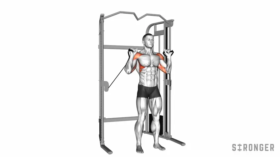 Cable Shoulder Press demonstration