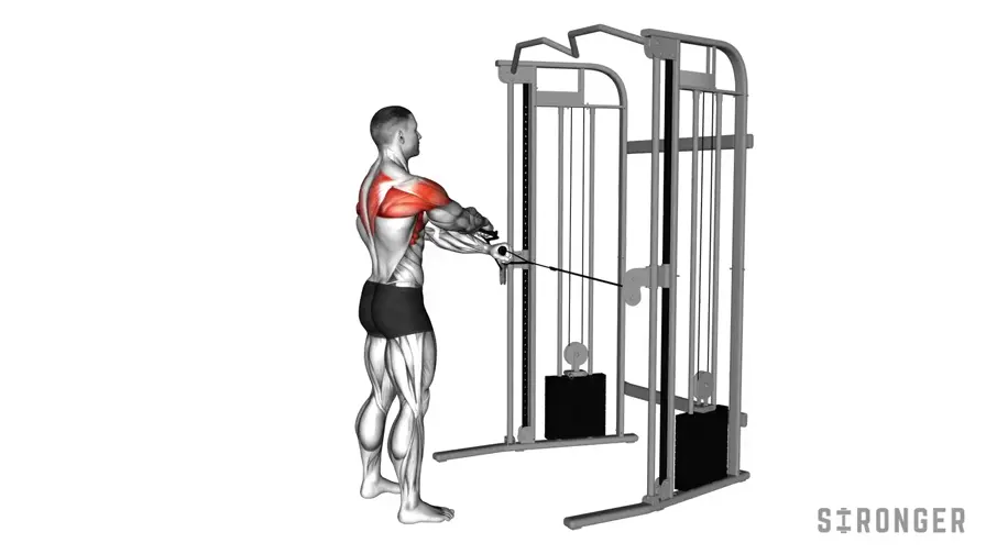 Cable Standing Y Raise demonstration