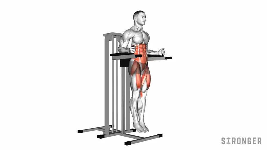 Captains Chair Leg Raise demonstration