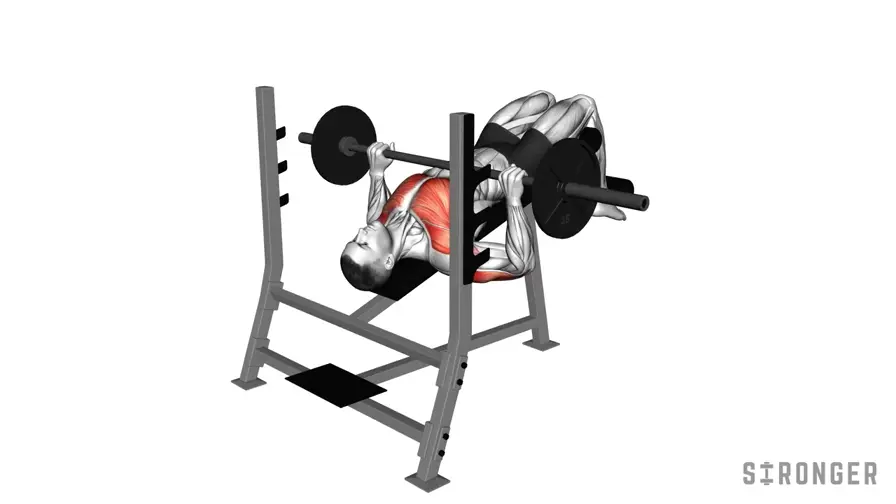 Decline Bench Press demonstration