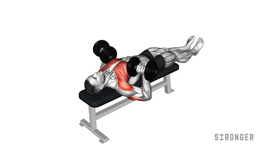 Dumbbell Larsen Press demonstration