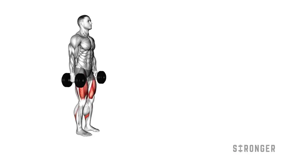 Dumbbell Walking Lunge demonstration