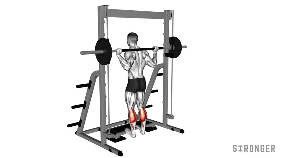 Elevated Smith Machine Calf Raise demonstration