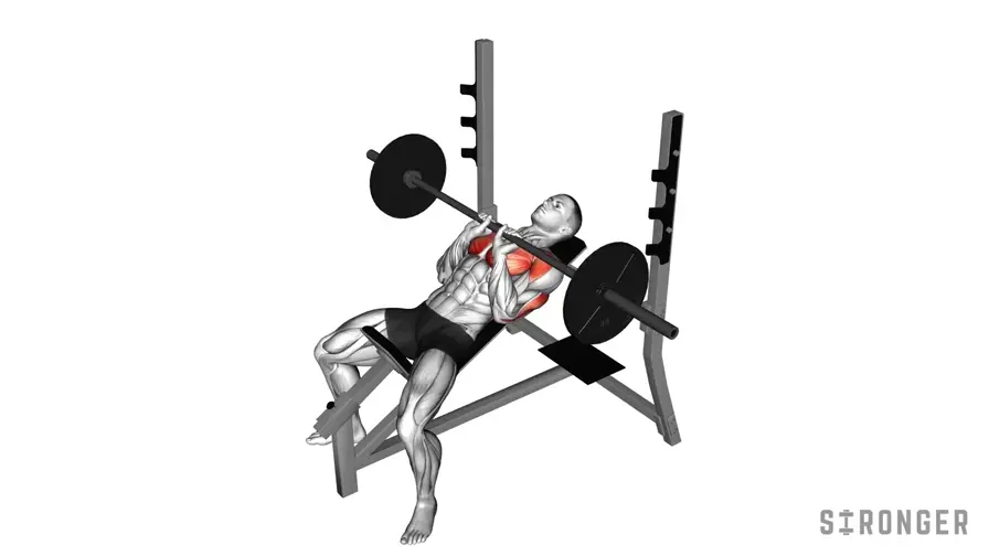 Incline Close Grip Barbell Bench Press demonstration