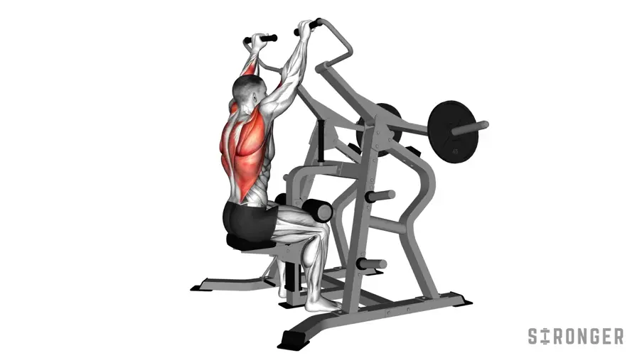 Iso Lateral Close Grip Pulldown demonstration