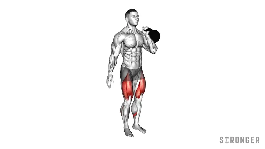 Kettlebell Reverse Lunge demonstration