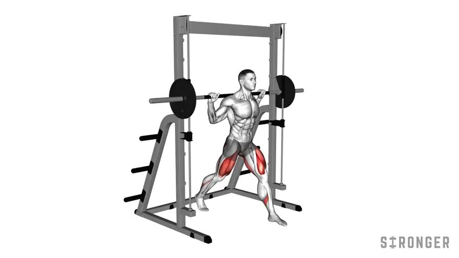 Smith Machine Split Squat demonstration