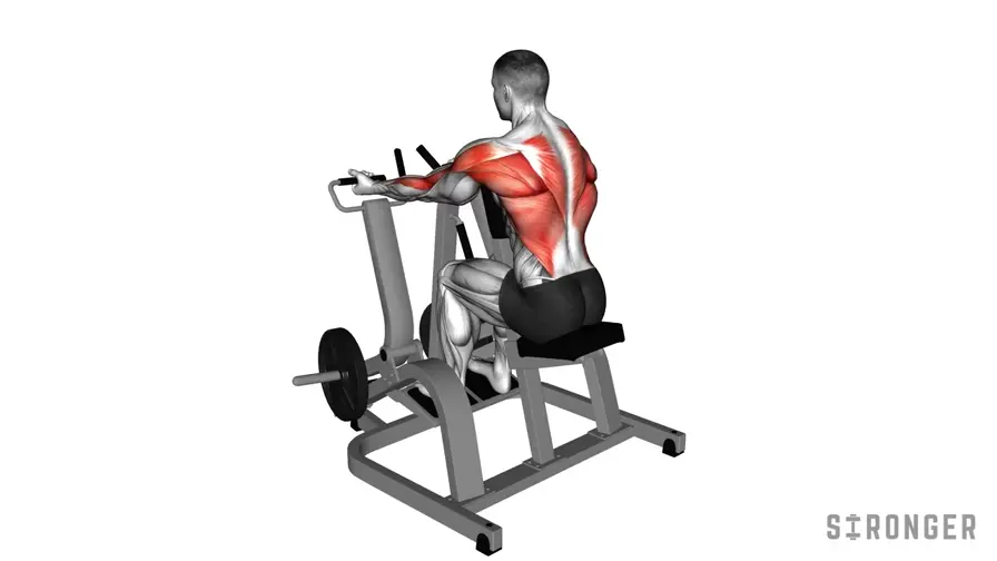 Underhand Grip Seated Machine Row demonstration
