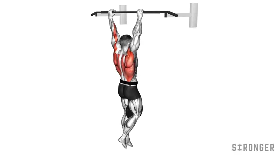 Weighted Pull Up demonstration