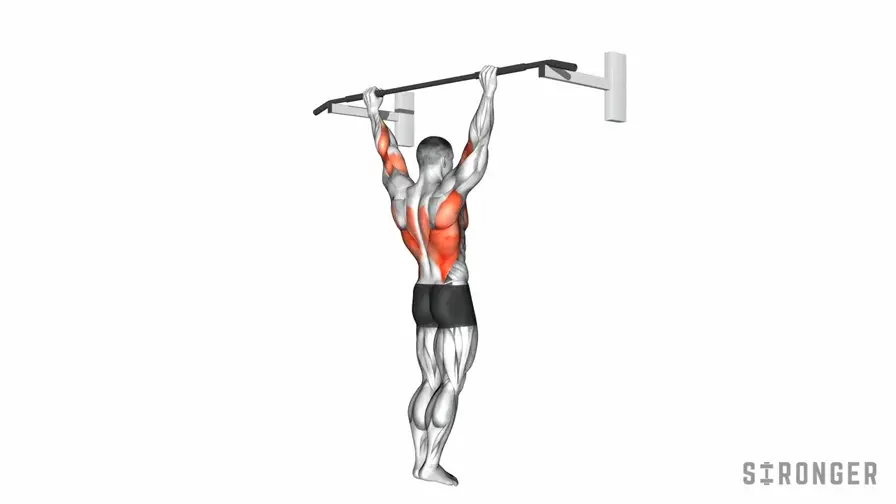 Wide Grip Pull Up demonstration