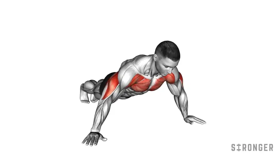 Wide Grip Push Up demonstration